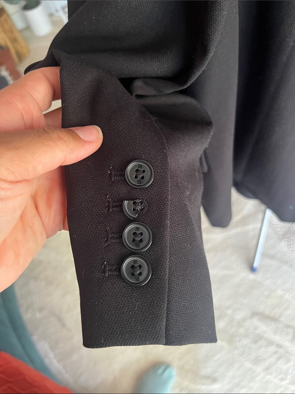 Banana Republic Black Double-Breasted Women's Blazer - Picture 7 of 7